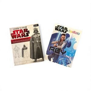 Star Wars Coloring & Learn‎ to Draw Books - Very Good!